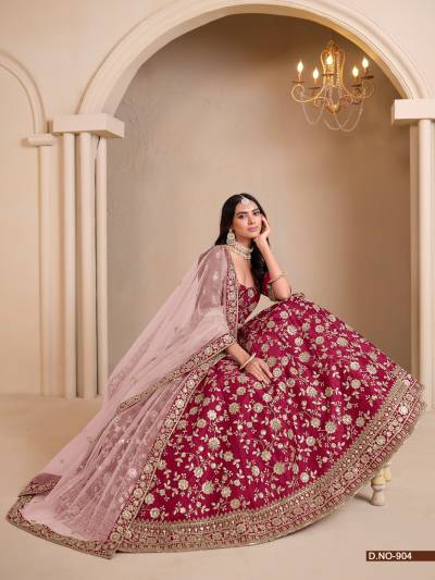 MEHVISH VOL 9 BY DANI CREATION DESIGNER SILK LEHENGA CHOLI WHOLESALER IN INDIA